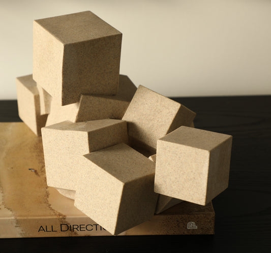 Geometric stacked forms I Styling piece