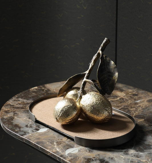 Golden citrus accent I Ornament