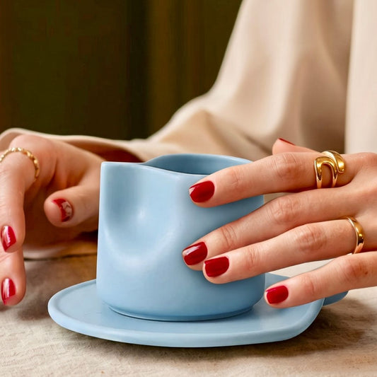 Sip, savor and admire the craftsmanship I Cup and saucer