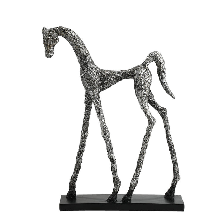 Galloping through time in silver sheen I Styling piece