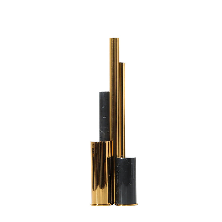 Bold stone, sleek metal and a touch of gold