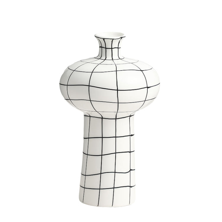 Hand-painted grids, timeless elegance