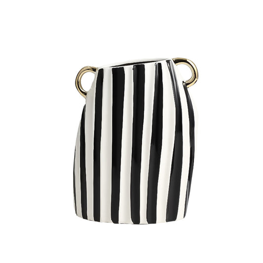 Golden accent, verticle beauty I Vase