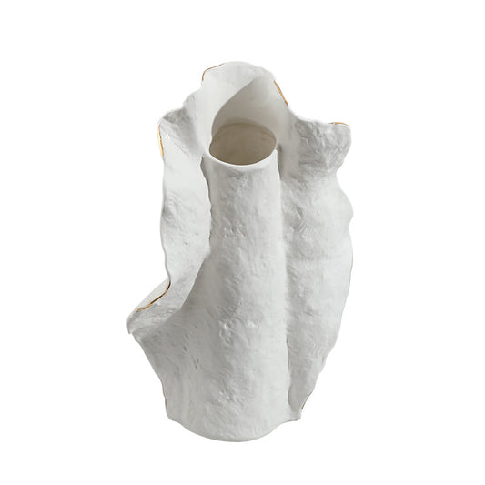 Delicate ruffles, timeless beauty I Vase (Large)