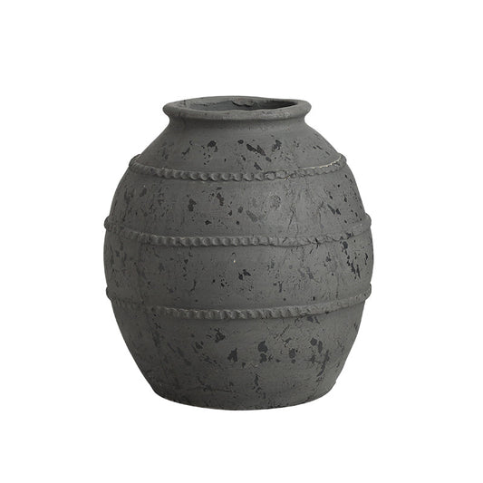 Dark elegance with a delicate touch I Pot (Large)