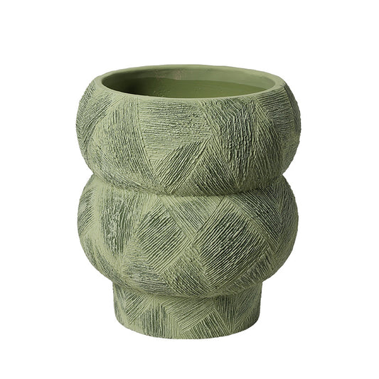 Sculpted green presence (Large) I Pot