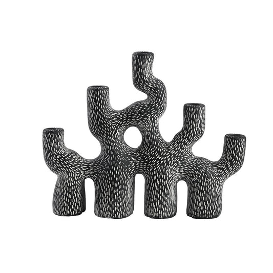 Candle light dancing on a coral masterpiece I Candle holder