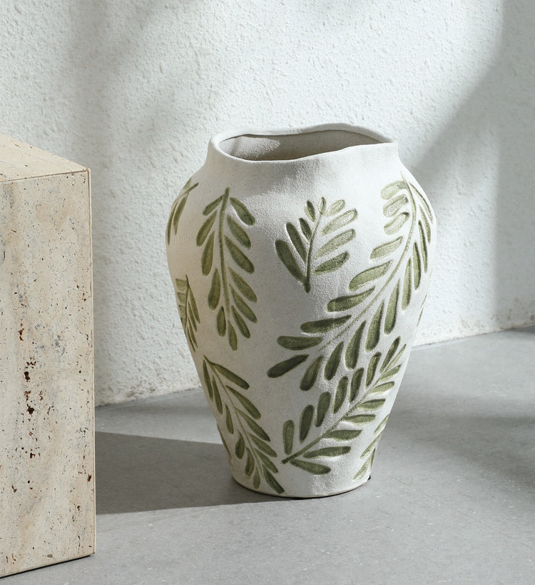 Organic leaf contour (Large) I Vase