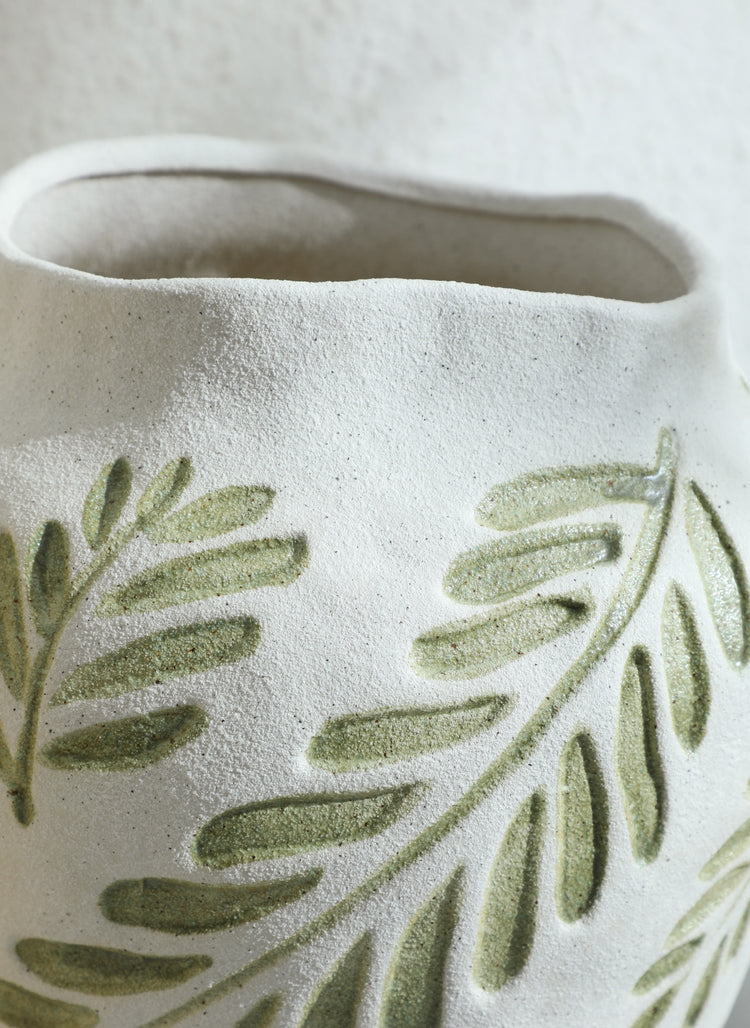 Organic leaf contour (Large) I Vase