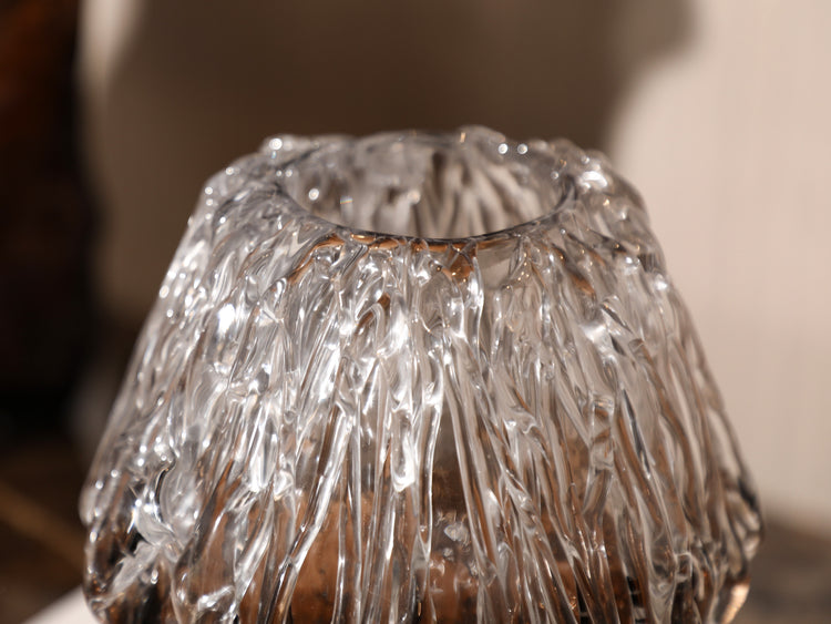 Earthy elegance meets frosted artistry I Vase (Large)