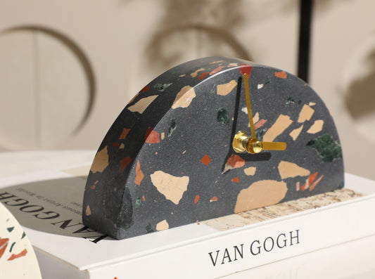 Sculpted in stone, crafted for modern spaces I Clock