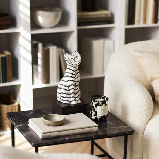 Purring in black and white harmony I Styling piece