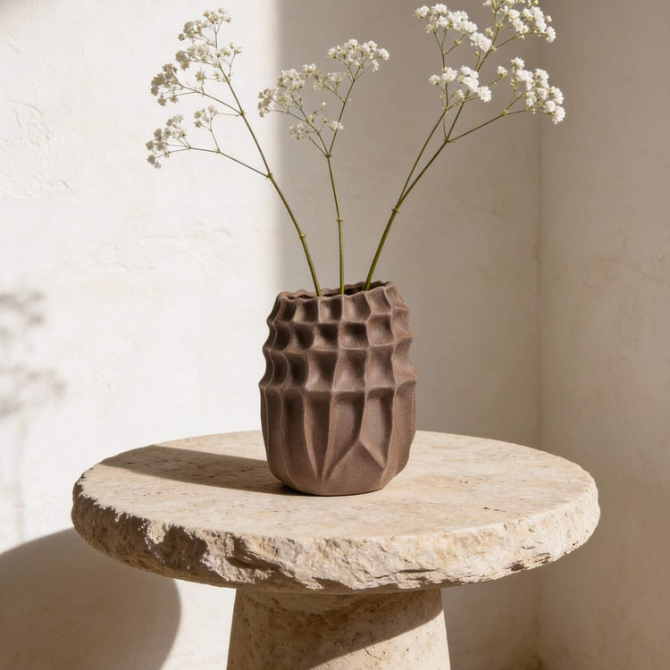 Bold checks, subtle sophistication I Vase