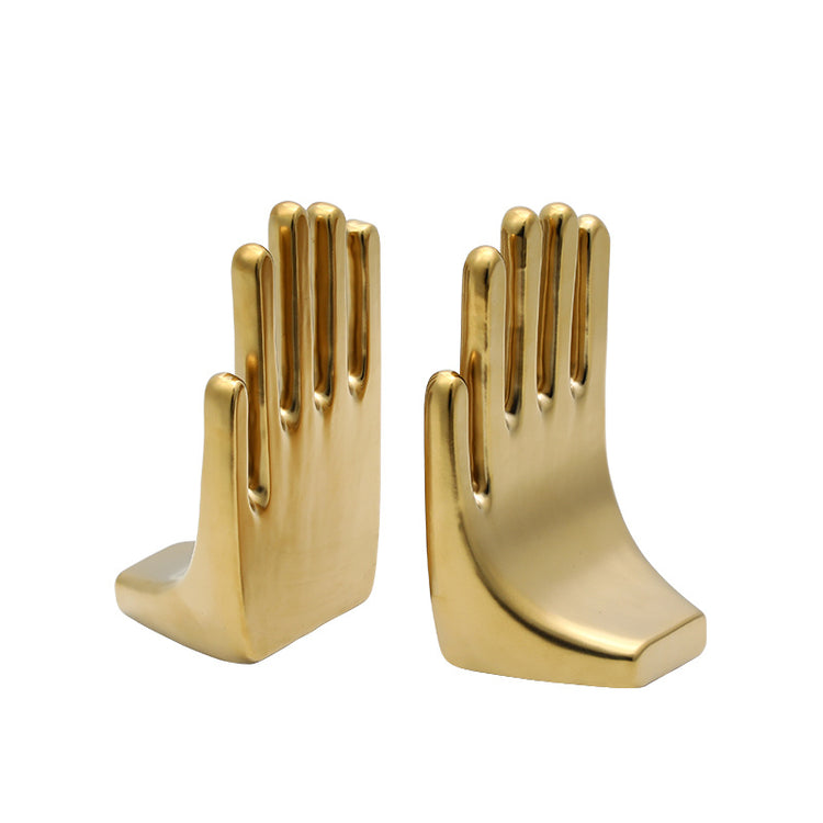 Minimal gold gesture I Bookend