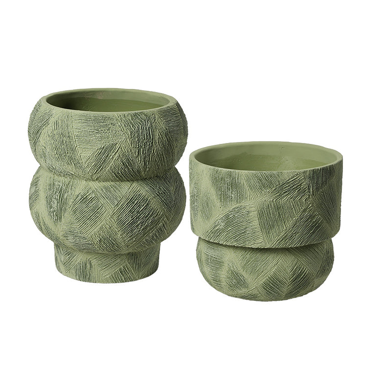 Sculpted green presence (Large) I Pot