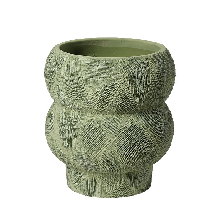 Sculpted green presence (Large) I Pot