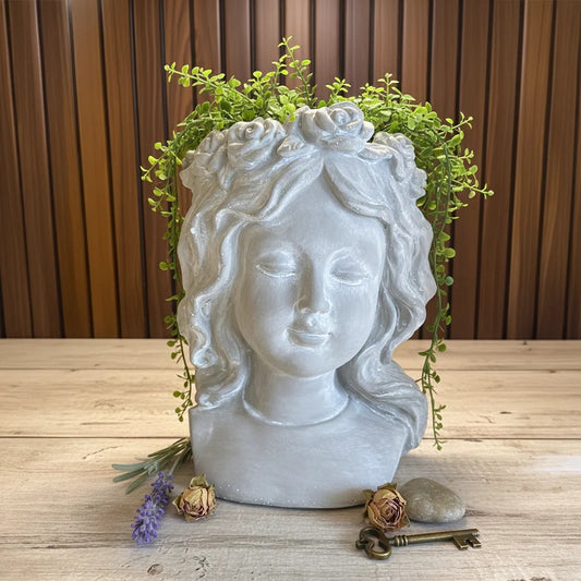 Sculptural face pot I Planter