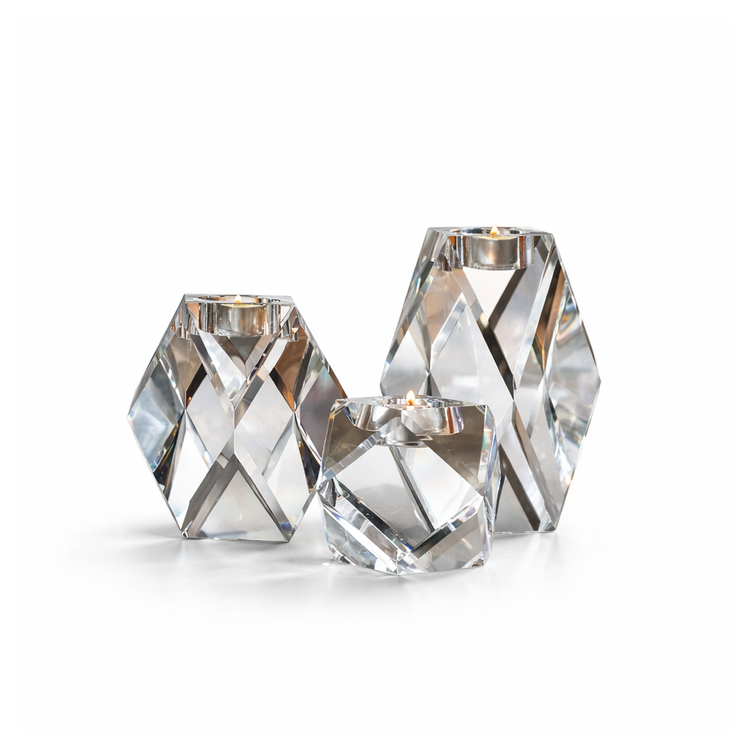 Cut crystal trio I Candle holder